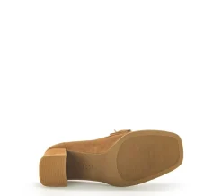 Gabor Trotteur Hochfrontpumps Rauleder Schmuck-detail braun S23 35.292.14