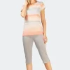 Hajo Schlafanzug 1/2 Arm mit Capri Hose 45775