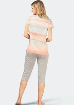 Hajo Schlafanzug 1/2 Arm mit Capri Hose 45775