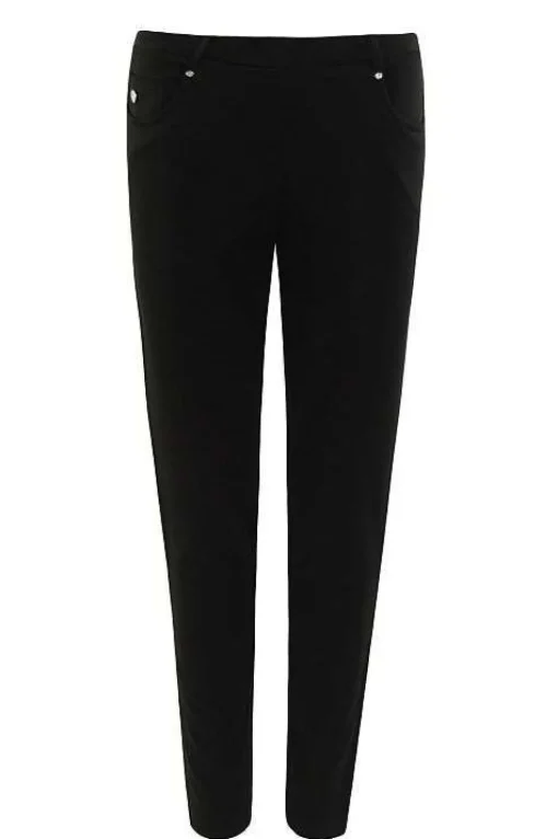 Hajo Schlupfhose Five-Pocket Schwarz 10094/2U