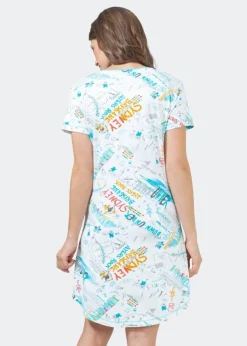 Hajo Sleepshirt Nachthemd 1/4 Arm gemustert 45447