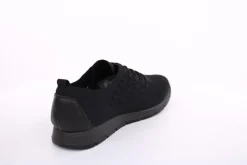 Imac Damen Schnürschuh Stoffschuh leicht durchbrochen schwarz S13 355690