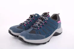 Imac Damen Trekkingschuh Wanderschuh Schnellschnürung Leder/ Mesh blau S13 356740