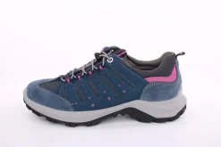 Imac Damen Trekkingschuh Wanderschuh Schnellschnürung Leder/ Mesh blau S13 356740