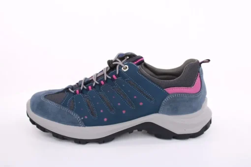 Imac Damen Trekkingschuh Wanderschuh Schnellschnürung Leder/ Mesh blau S13 356740