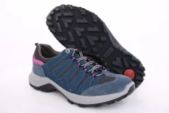 Imac Damen Trekkingschuh Wanderschuh Schnellschnürung Leder/ Mesh blau S13 356740