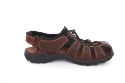 Imac Herren Sandale Trekking sportiv Schuhspitze geschlossen Leder braun S13  353180