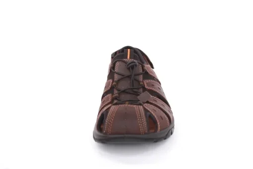 Imac Herren Sandale Trekking sportiv Schuhspitze geschlossen Leder braun S13  353180
