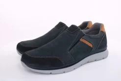 Imac Herren Slipper Leder Wechselfußbett blau S13 352151