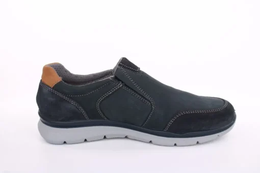 Imac Herren Slipper Leder Wechselfußbett blau S13 352151