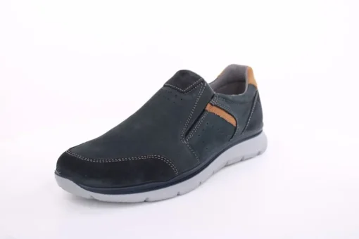 Imac Herren Slipper Leder Wechselfußbett blau S13 352151
