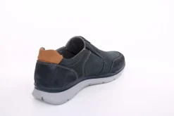 Imac Herren Slipper Leder Wechselfußbett blau S13 352151