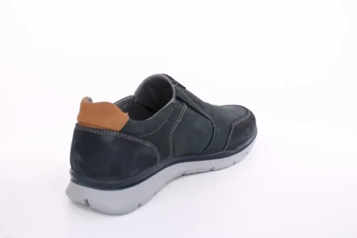 Imac Herren Slipper Leder Wechselfußbett blau S13 352151