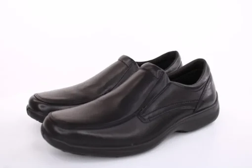 Imac Herren Slipper Schlupfschuh Leder klassisch schwarz S13 350600