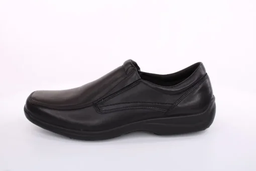 Imac Herren Slipper Schlupfschuh Leder klassisch schwarz S13 350600