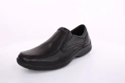 Imac Herren Slipper Schlupfschuh Leder klassisch schwarz S13 350600