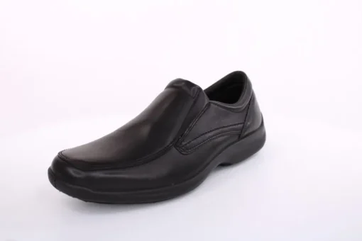 Imac Herren Slipper Schlupfschuh Leder klassisch schwarz S13 350600