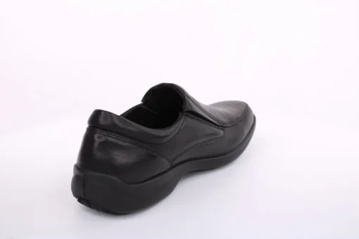 Imac Herren Slipper Schlupfschuh Leder klassisch schwarz S13 350600