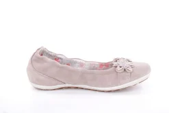 Imac Mädchen Ballerina Rauleder Blumenmotiv beige S13 380160