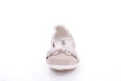 Imac Mädchen Ballerina Rauleder Blumenmotiv beige S13 380160