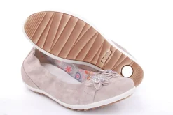 Imac Mädchen Ballerina Rauleder Blumenmotiv beige S13 380160