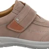 Jomos Herren Halbschuh Leder Klettverschluss COMFORT GRAU/BRAUN 419206
