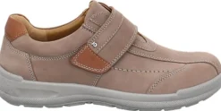 Jomos Herren Halbschuh Leder Klettverschluss COMFORT GRAU/BRAUN 419206