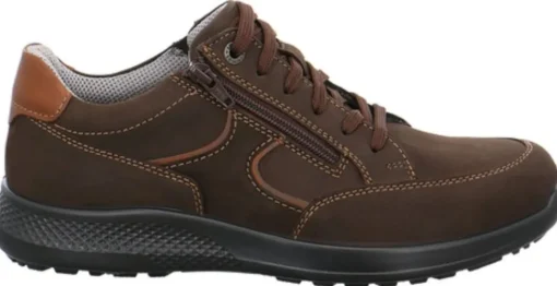 Jomos Herren Schnürhalbschuh Reißverschluss SCHWARZ BRAUN 322424