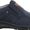 Jomos Herren Slipper Leder Extraweit BLAU 322358
