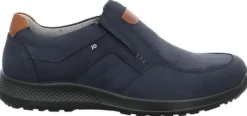 Jomos Herren Slipper Leder Extraweit BLAU 322358