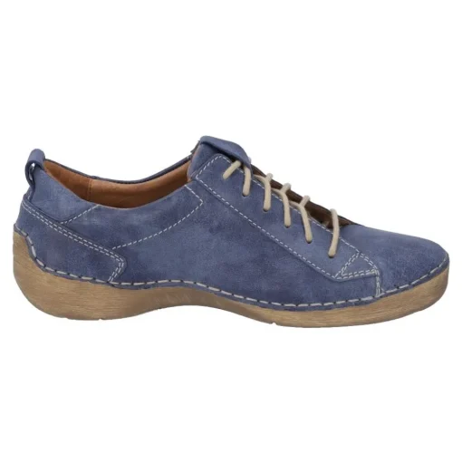 JOSEF SEIBEL Fergey 56 Damen Schnür- Halbschuh Leder blau S12 59656