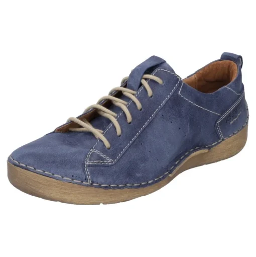 JOSEF SEIBEL Fergey 56 Damen Schnür- Halbschuh Leder blau S12 59656