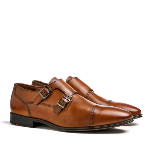 Lloyd Doppelmonk MAILAND Glattleder cognac S13 10-137-02