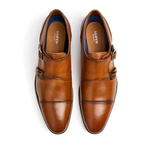 Lloyd Doppelmonk MAILAND Glattleder cognac S13 10-137-02