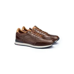 Lloyd Herren Sneaker EDITTA Schnürung Leder Variofootbed DUNKELBRAUN 24-903-04