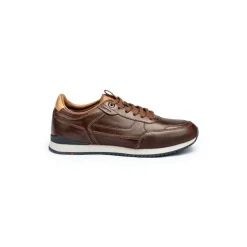 Lloyd Herren Sneaker EDITTA Schnürung Leder Variofootbed DUNKELBRAUN 24-903-04