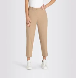 MAC CLEO SUMMER Chino Hose elastischer Bund beige blau S23 0400L304300