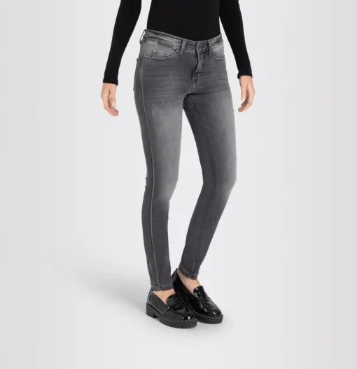 MAC JEANS DREAM SKINNY light anthra used grau S23  0357L26009A