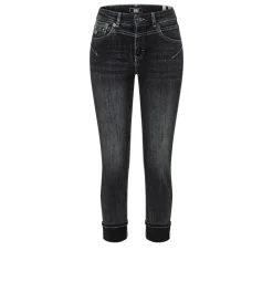MAC JEANS Rich Slim Five- Pocket- Style umgeschlagener Saum grau S23 0389L576690