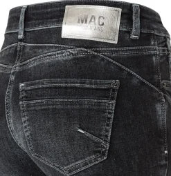 MAC JEANS Rich Slim Five- Pocket- Style umgeschlagener Saum grau S23 0389L576690