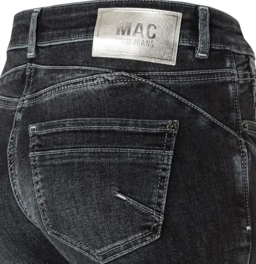 MAC JEANS Rich Slim Five- Pocket- Style umgeschlagener Saum grau S23 0389L576690