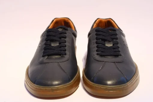 Marc Shoes STELLAN Herren Halbschuh Schnürer Glattleder blau 831402