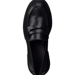 MARCO TOZZI Damen Slipper Loafer Blockabsatz schwarz S22 2-2-24700-29