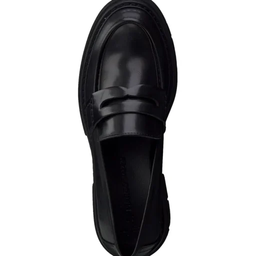 MARCO TOZZI Damen Slipper Loafer Blockabsatz schwarz S22 2-2-24700-29