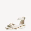 Marco Tozzi Sandale cream/gold S13  2-2-28610-20