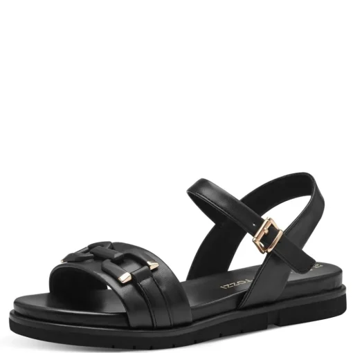 Marco Tozzi Sandale Kettendetail schwarz S14 2-28406-42
