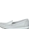 Marco Tozzi Slipper Loafer Leder weiß schwarz S14 2-24600-42