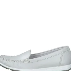 Marco Tozzi Slipper Loafer Leder weiß schwarz S14 2-24600-42