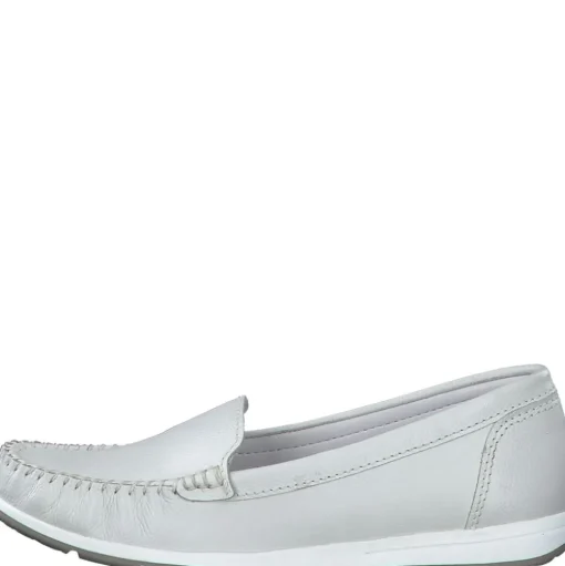 Marco Tozzi Slipper Loafer Leder weiß schwarz S14 2-24600-42