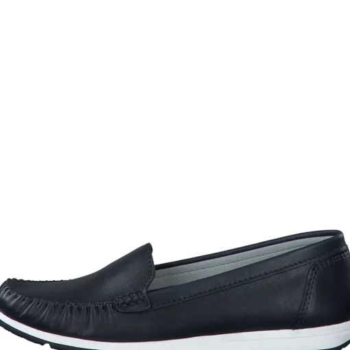 Marco Tozzi Slipper Loafer Leder weiß schwarz S14 2-24600-42